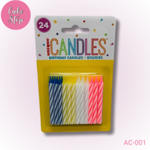 Spiral Birthday Candles - Pack of 24