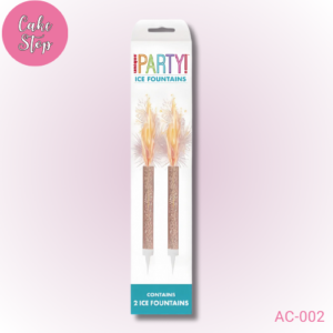 Rose Gold Glitz Ice Fountains - Pack of 2
