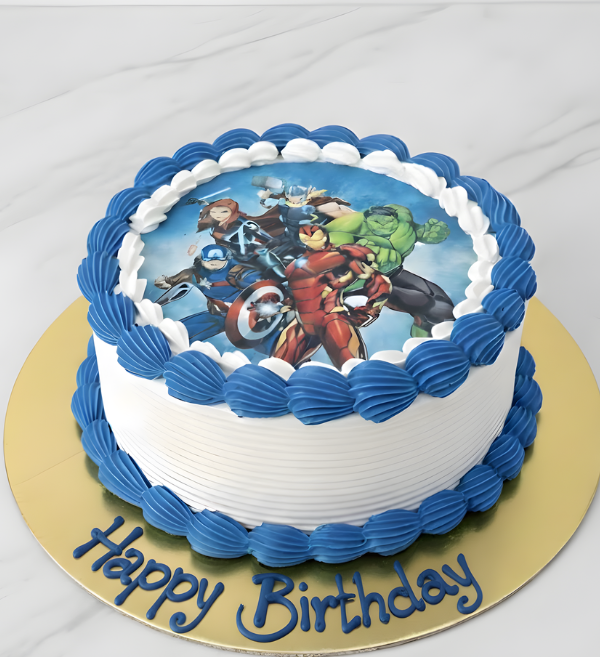 Avengers Heroes Cream Cake