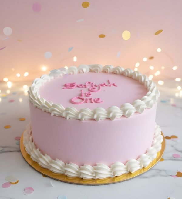 First Birthday Pink Cake