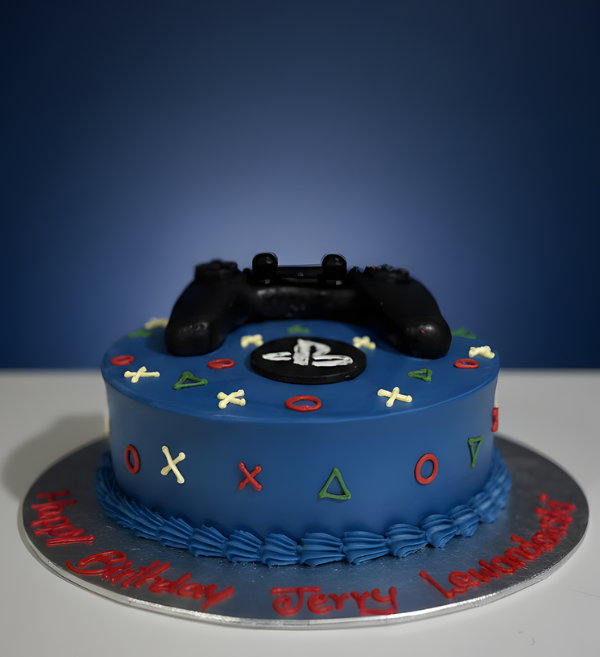 Level Up PlayStation Controller Cake