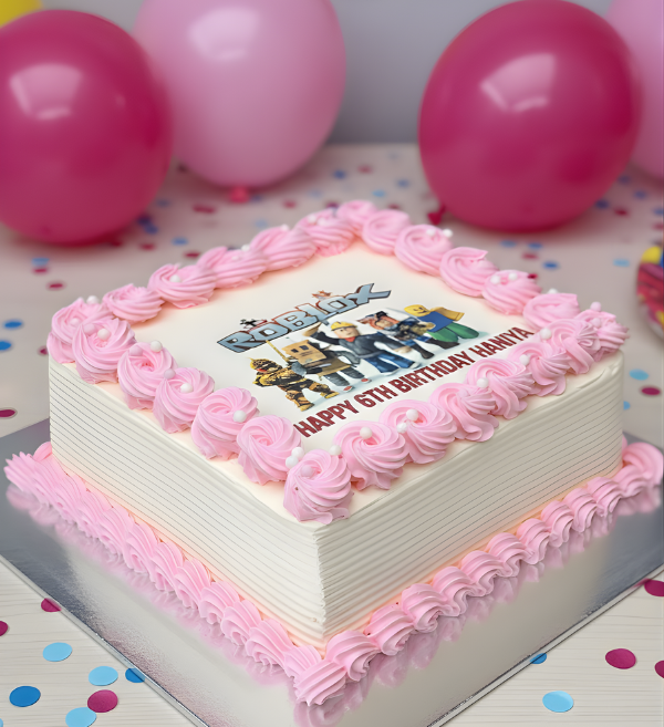 Roblox Gamer Square Cake