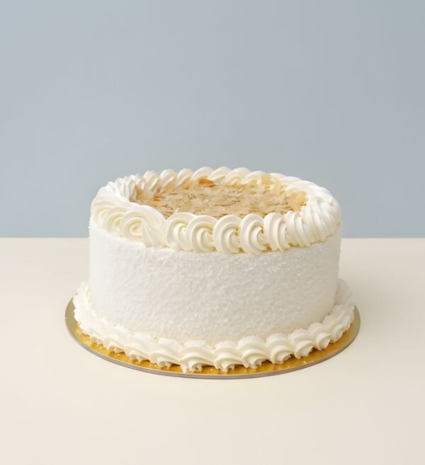 Toasted Coconut, Almond & Cream Swirl Cake
