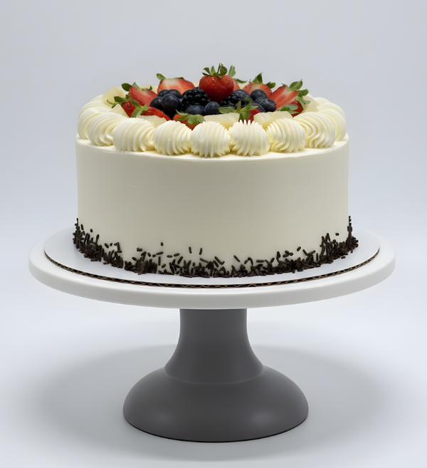 Fresh Summer Berry & Cream Cake