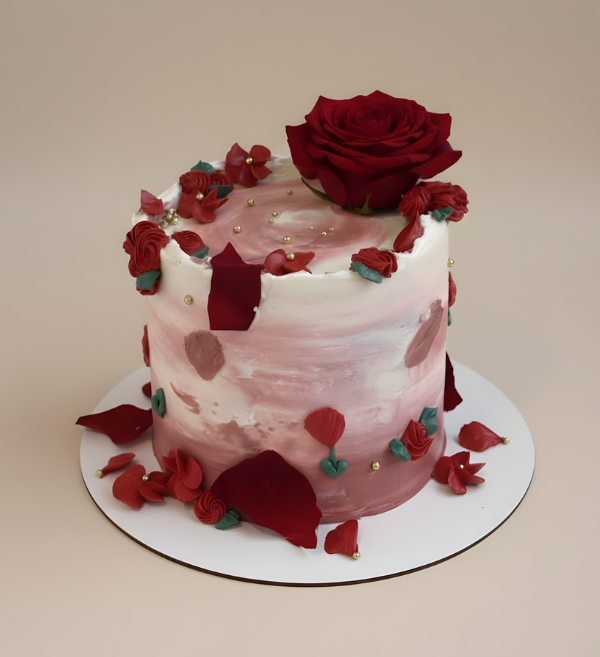 Scarlet Ombré Floral Muse