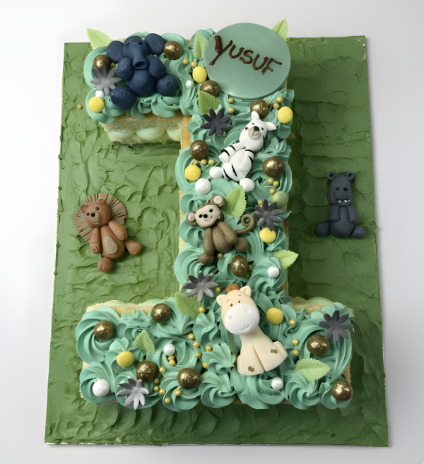 The "Wild One" Safari Cake