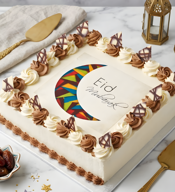 Geometric Grace Eid Cake