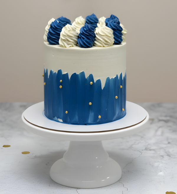 Midnight Azure Swirl